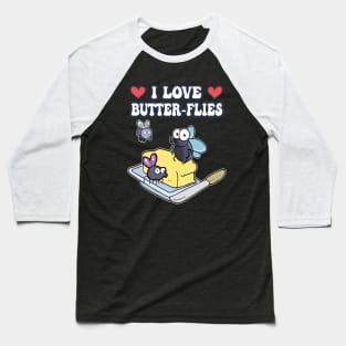 I Love Butterflies - Butterfly Lover Baseball T-Shirt